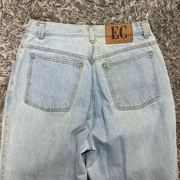 Women’s Vintage Emerald Club High Waisted Mom Jeans Size 12 Petite Light Wash - Picture 5 of 15